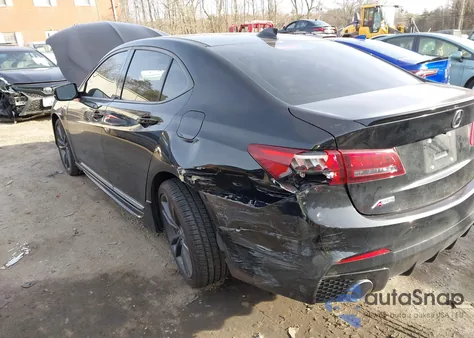 2018 Acura Tlx Tech A-Spec Pkgs из США, поврежденный, VIN 19UUB3F60JA004863